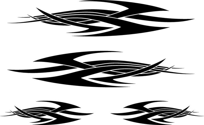 Tribal Flame Graphics GC13 – Tribal Flame Golf Cart Decals | ATV UTV Vinyl