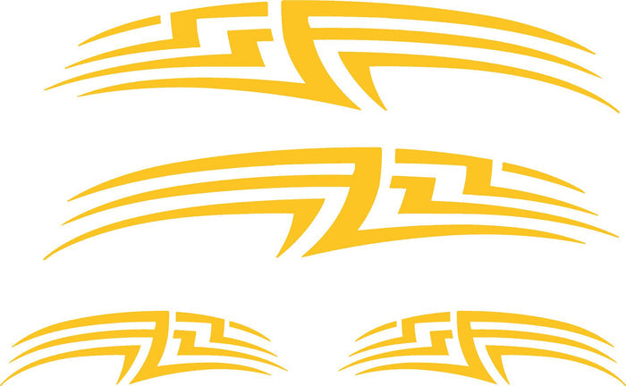 Tribal Flame Graphics GC23 – Tribal Flame Golf Cart Decals | ATV UTV Vinyl