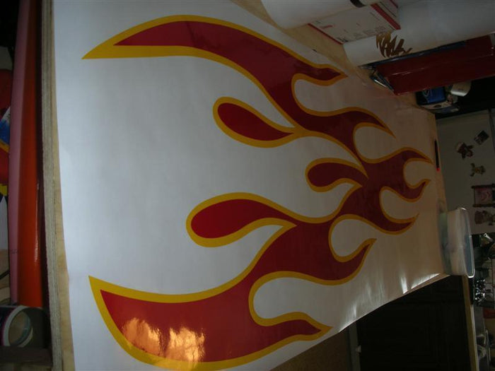 Tribal Flame Graphics GC77 – Tribal Flame Golf Cart Decals | ATV UTV Vinyl