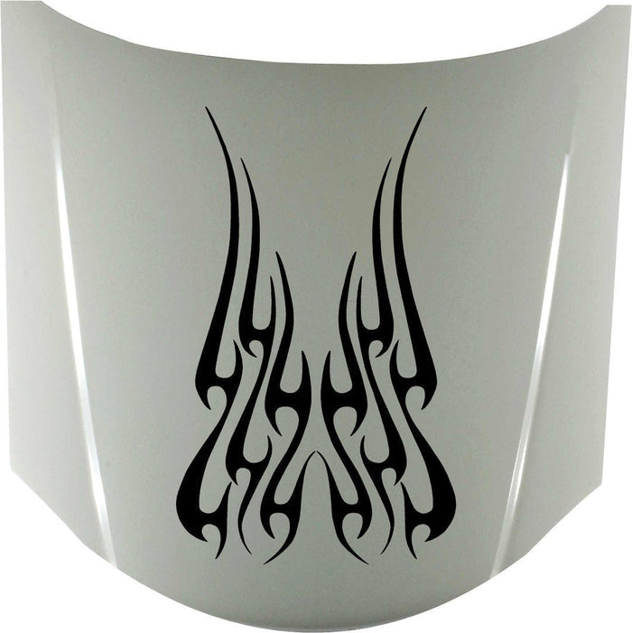 Tribal flame hood decal vinyl graphics B767