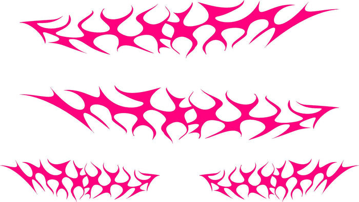 Tribal Flames Golf Cart Decals  Go Kart Stickers - Model GC06 Sticker Chef