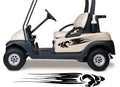 Golf Cart Go Kart Decals Side By Side Stickers Graphics Tribal Flames Stripes GG07