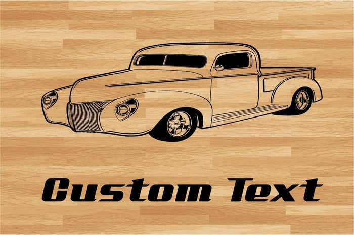 Truck Car Wall Decal - Auto Wall Mural - Vinyl Stickers - Boys Room Decor Sticker Chef