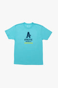 a blue Ambassador t-shirt