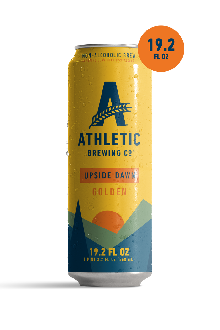 Athletic Brewing Co. can of 'Upside Dawn' on a white background