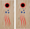 USA Flag Cornhole Board Decals - Patriotic Stickers for Custom Game Boards Sticker Chef