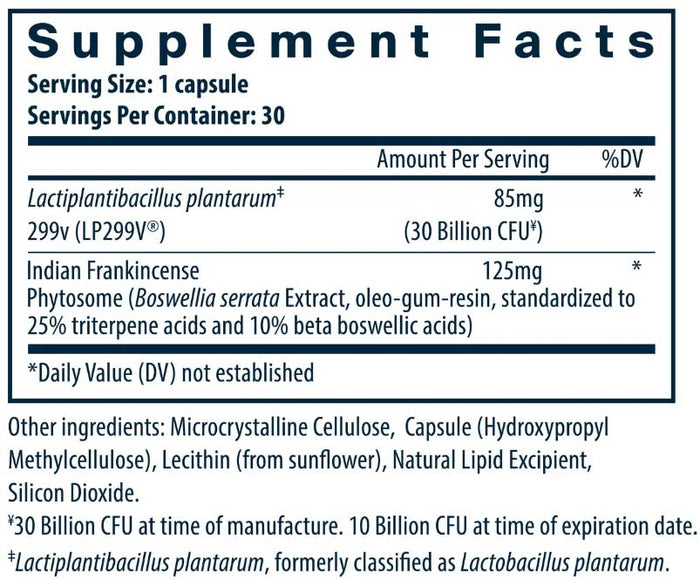 Vital Nutrients Hyperbiotics IBS Support Probiotic Ingredients