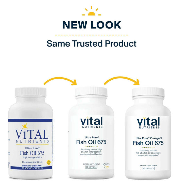 Vital Nutrients Ultra Pure® Omega-3 Fish Oil 675 New Look