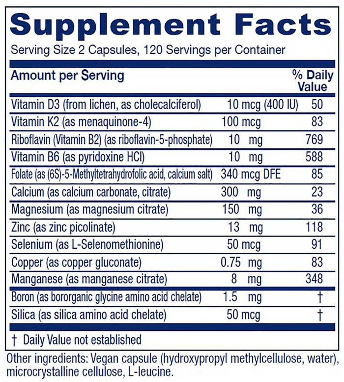 Vitanica OsteoBlend Ingredients