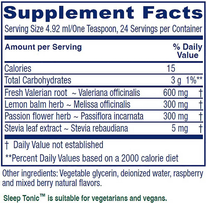 Vitanica Sleep Tonic Ingredients