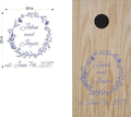 Wedding Day Cornhole Board Vinyl Decals Stickers