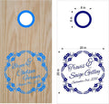 Wedding Monogram Flowers Cornhole Board Vinyl Decal Sticker Sticker Chef