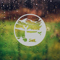 White Tail Buck Etched Glass Safety Decals for Sliding Doors