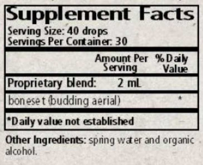 Wise Woman Herbals Eupatorium Perfoliatum Boneset Ingredients