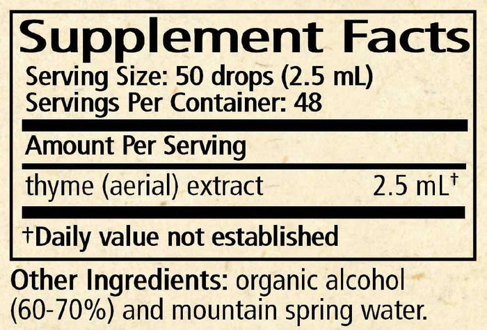 Wise Woman Herbals Thyme Thymus Spp. Ingredients
