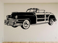 Woody Wagon Wall Decal - Classic Car Auto Stickers Man Cave Boys Room Décor
