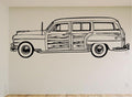 Woody Wagon Wall Decal - Classic Car Auto Stickers Man Cave Boys Room Décor